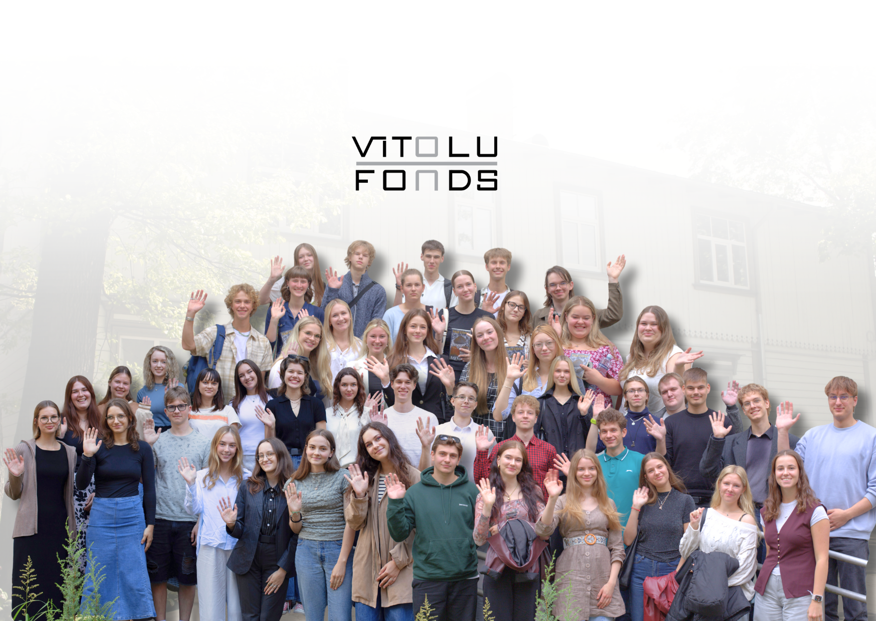 Vītolu fonda stipendiātu kopfoto