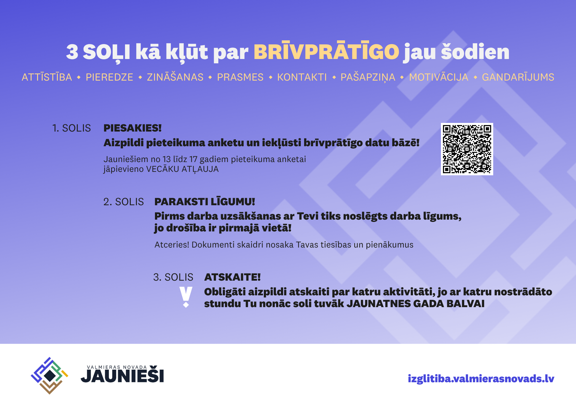 Valmieras novadā apstiprināta vienota brīvprātīgā darba organizēšanas kārtība