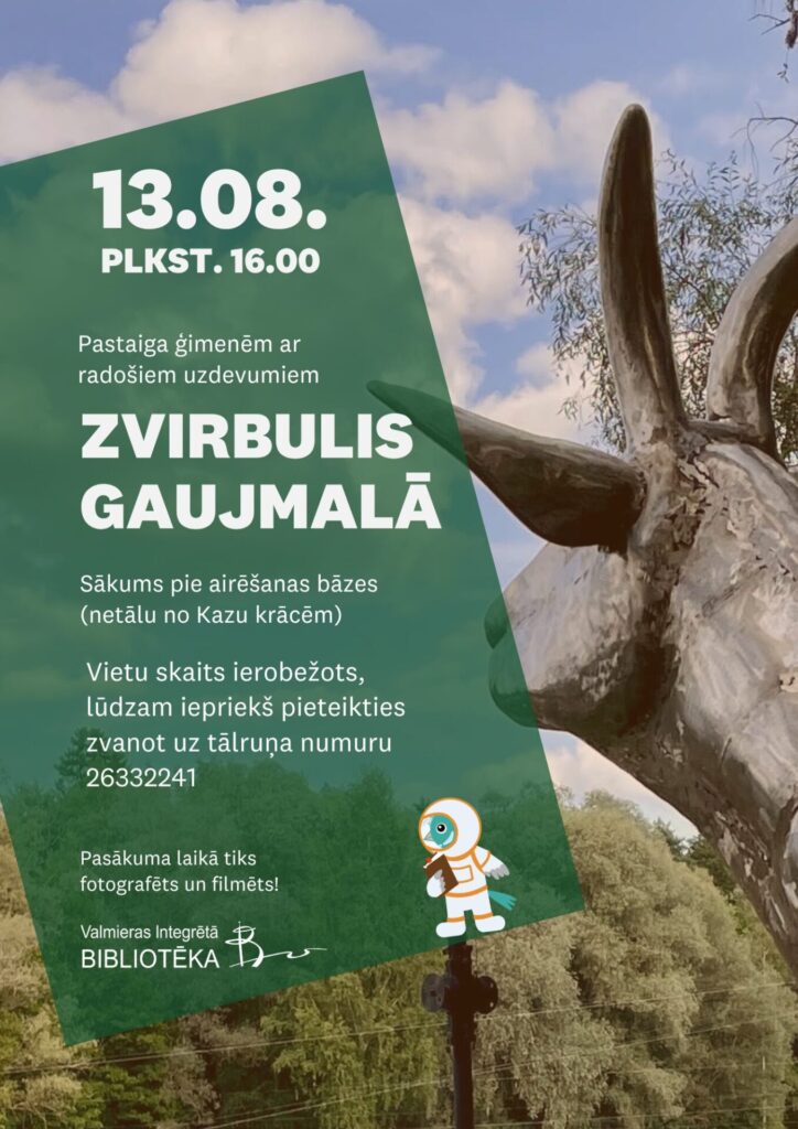 Pastaiga ģimenēm “Zvirbulis Gaujmalā”