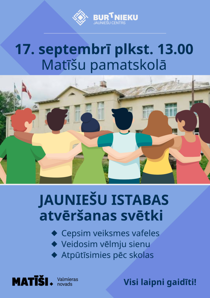 Jauniešu istabas atvēršana Matīšos 17.09.2026